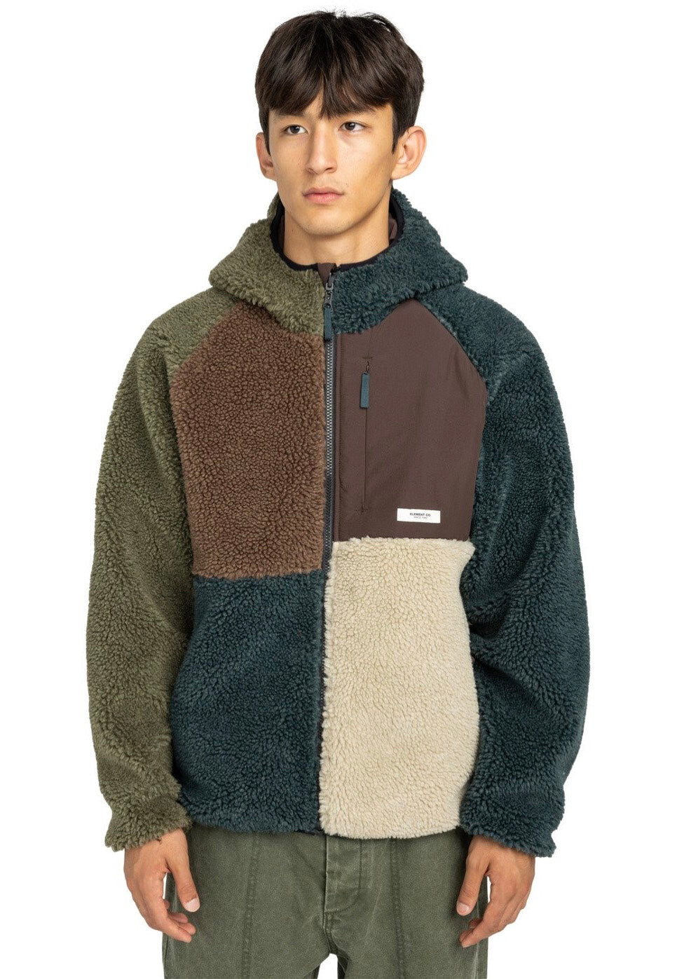 Element - Wolfe Sherpa Multicolor - Jacket - green - S - gid://shopify/Metaobject/68981162221,Fleece