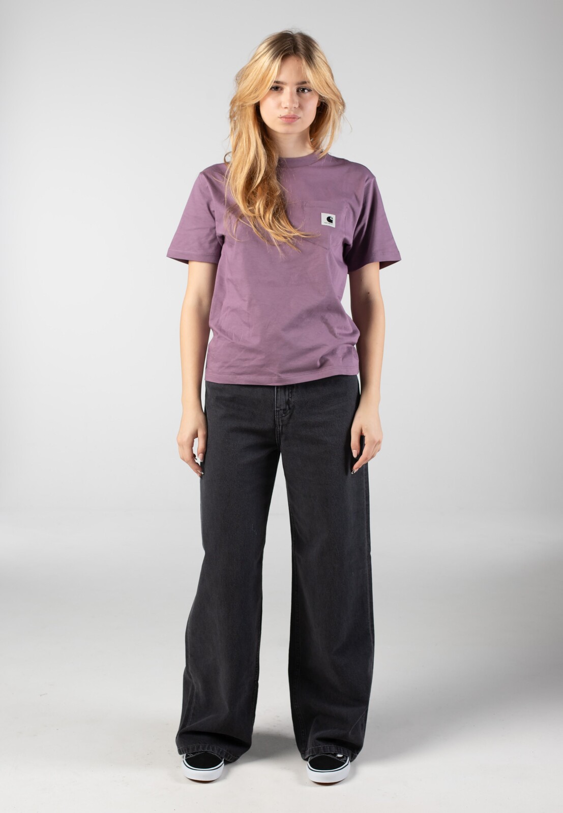Carhartt WIP - W' Jane Heavy Stone Wash Black - Pants - black - W27 - 100% Organic Cotton,Cotton