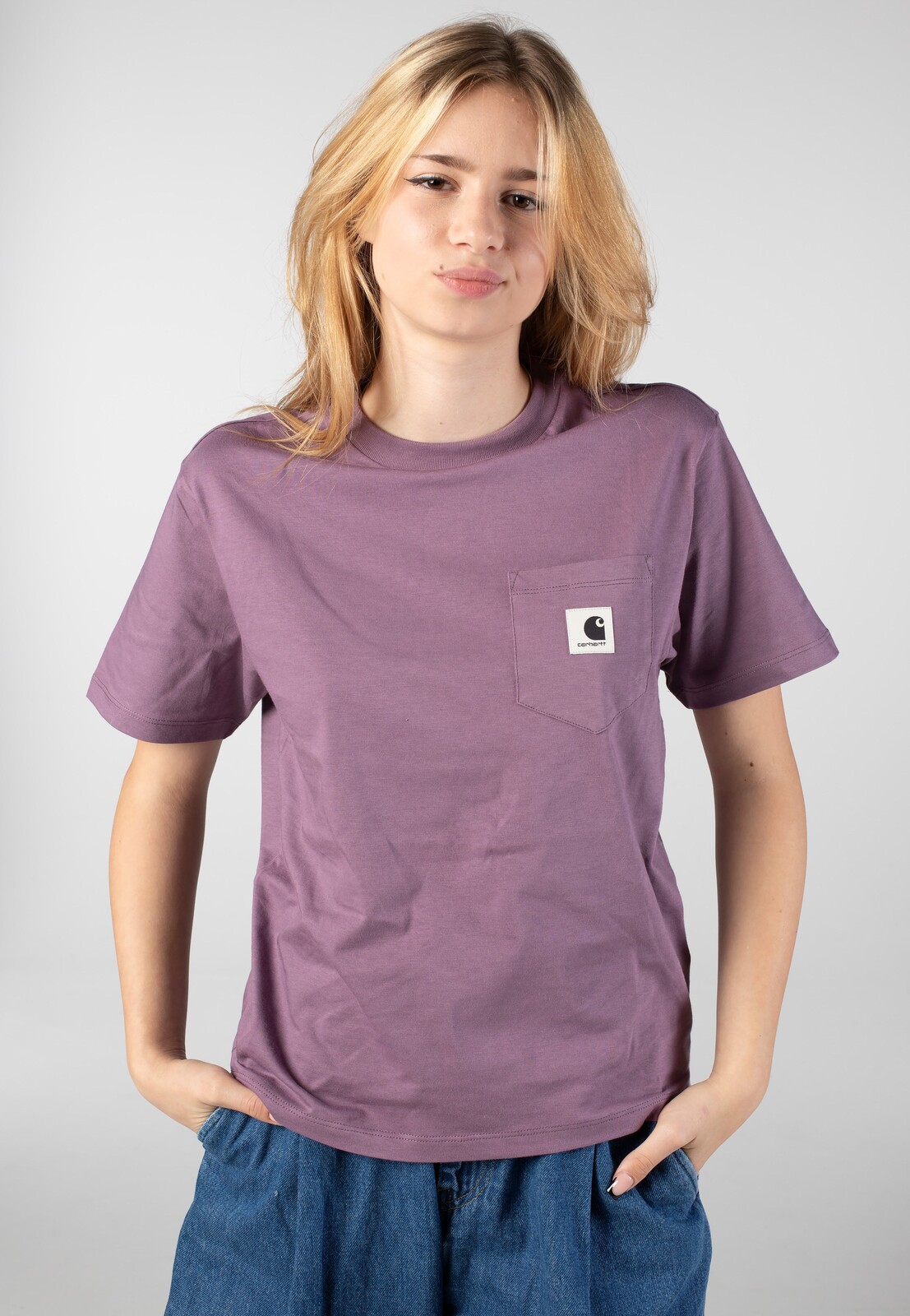 Carhartt WIP - W' Pocket Phlox - T-Shirt - red - S - 100% Organic Cotton,Jersey