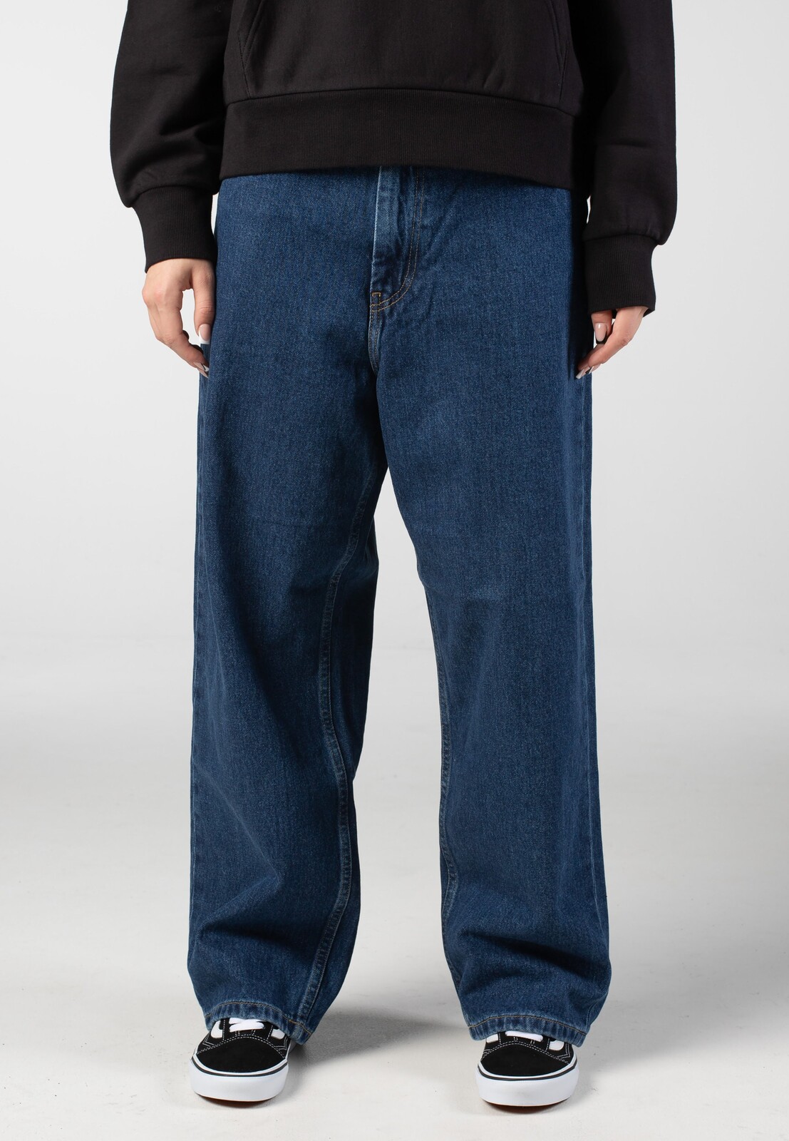 Carhartt WIP - W' Brandon Stone Washed Blue - Pants - blue - S - 100% Cotton,Cotton