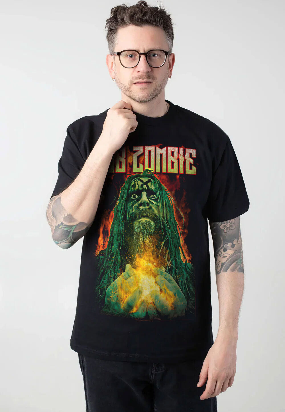 Rob Zombie - Blaze - T-Shirt - black - L - 100% Cotton,Jersey
