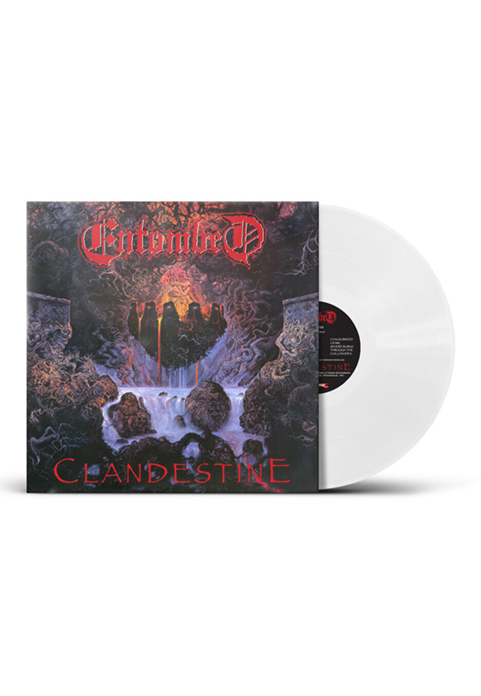 Entombed - Clandestine Ltd. White - Colored Vinyl