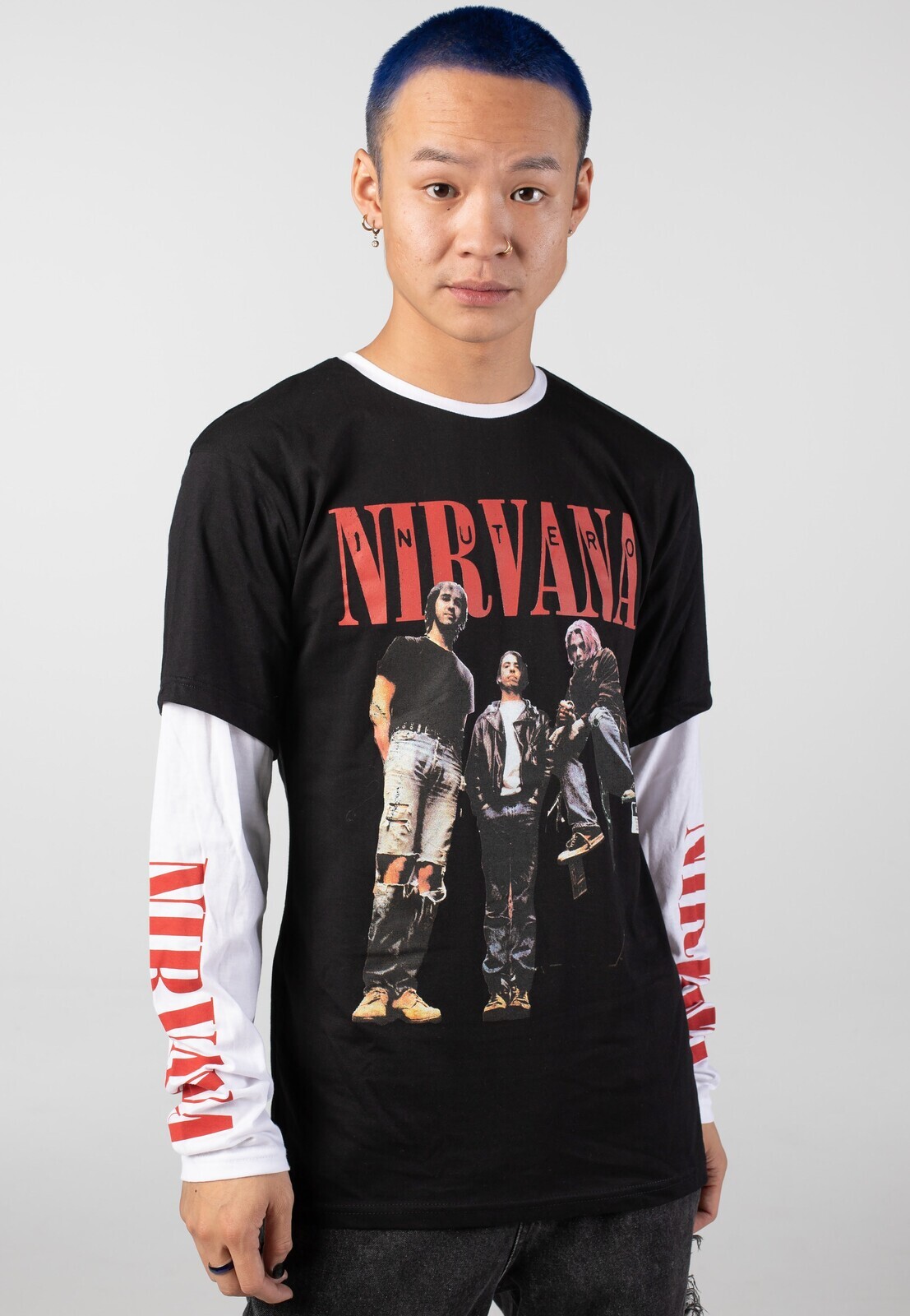Nirvana - In Utero Band Photo - Longsleeve - black - L - 65% Cotton, 35% Polyester,Jersey
