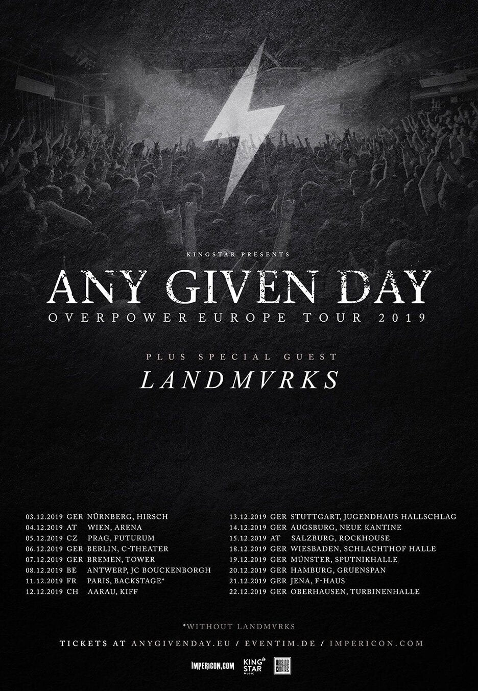 Any Given Day - 18.12.2019 Wiesbaden - Ticket