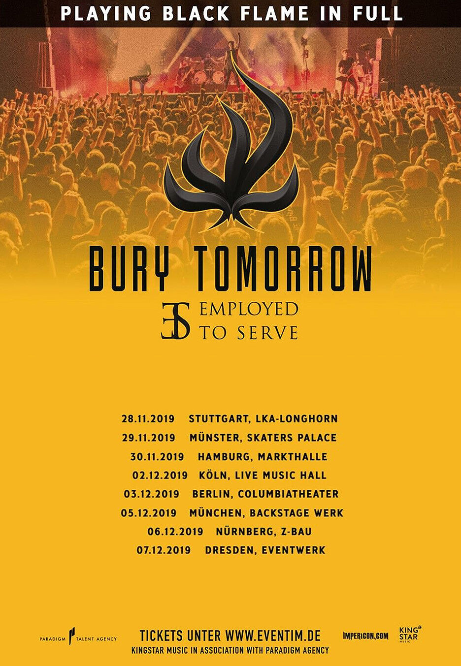 Bury Tomorrow - 30.11.2019 Hamburg - Ticket