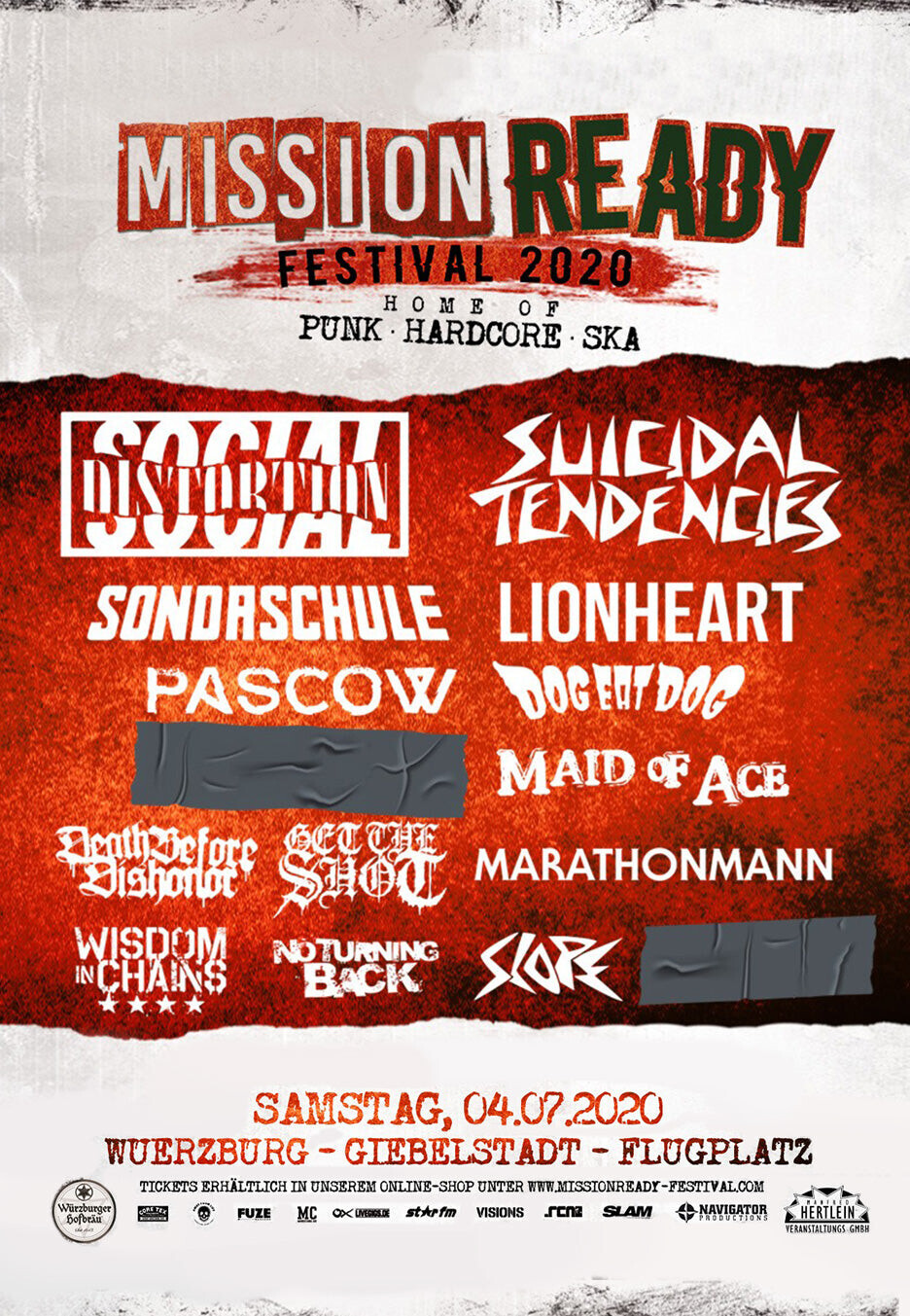 Mission Ready Festival - 04.07.2020 Giebelstadt inkl. Wohnmobil - Ticket