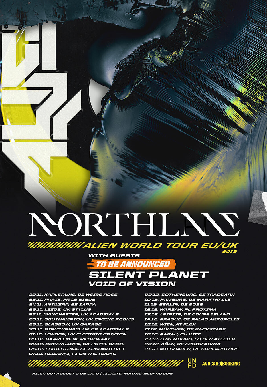 Northlane - 14.12.2019 Prag - Ticket