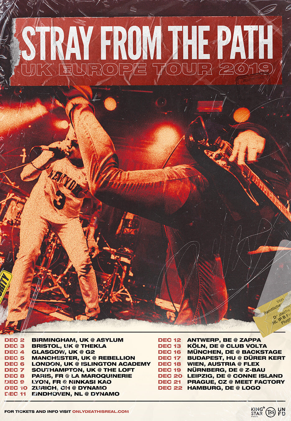 Stray From The Path - 16.12.2019 München - Ticket