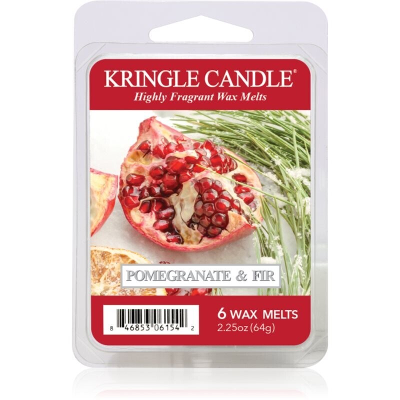Kringle Candle Pomegranate & Fir Wax Melt DVA scented candle 64 g