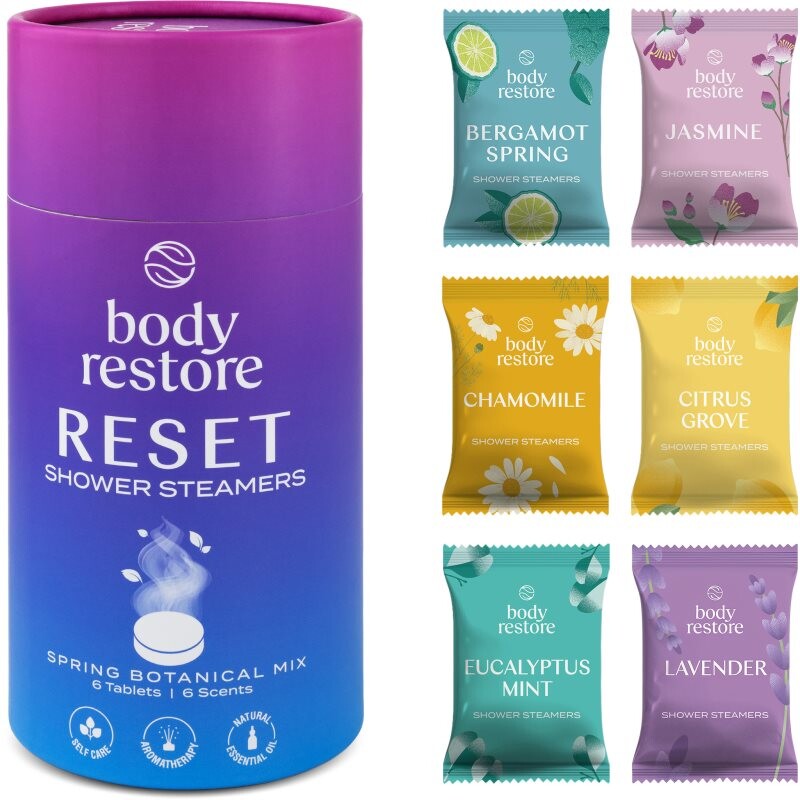 Body Restore Reset Shower Steamers shower tablets 6 pc