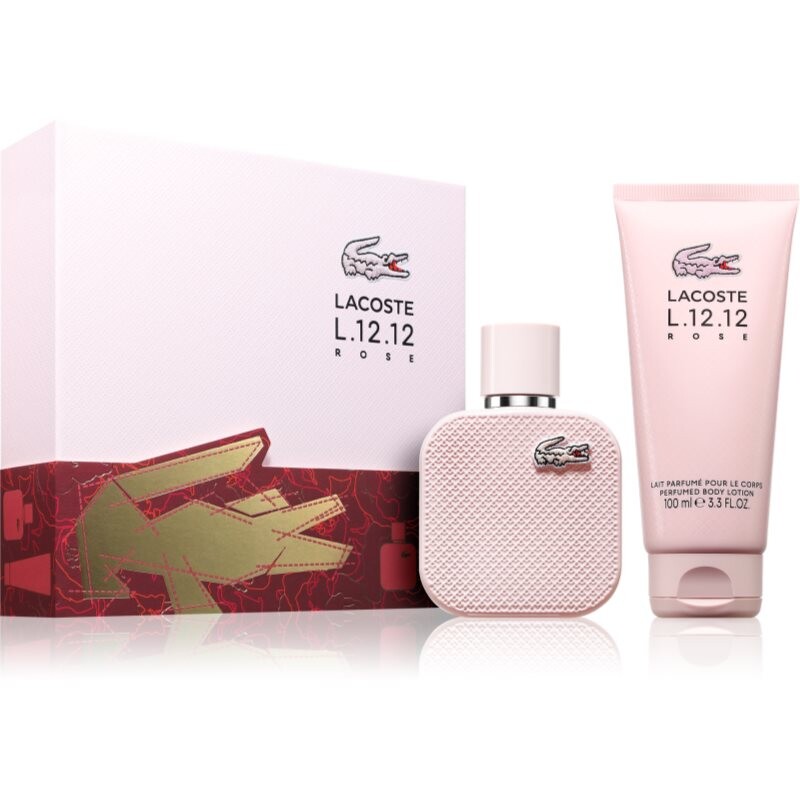 Lacoste L.12.12 Rose Eau de Parfum gift set for women