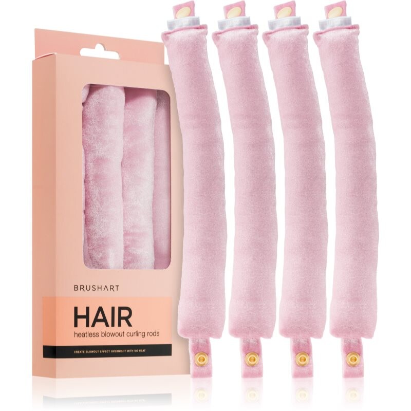 BrushArt Hair Heatless blowout curling rods hair curling kit 4 pc