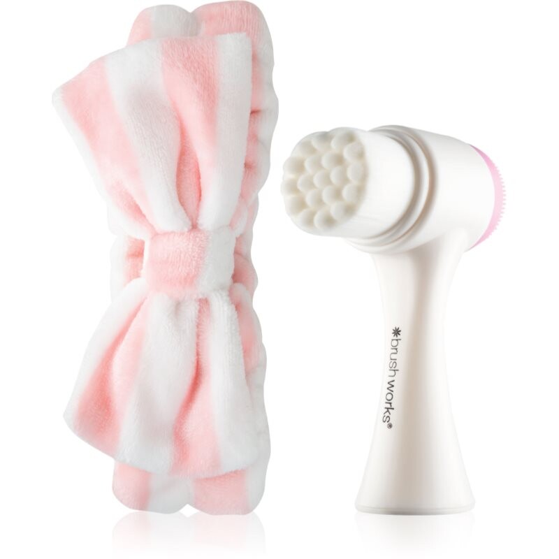 Brushworks Luxury Facial Cleansing Brush & Headband Set gift set for women