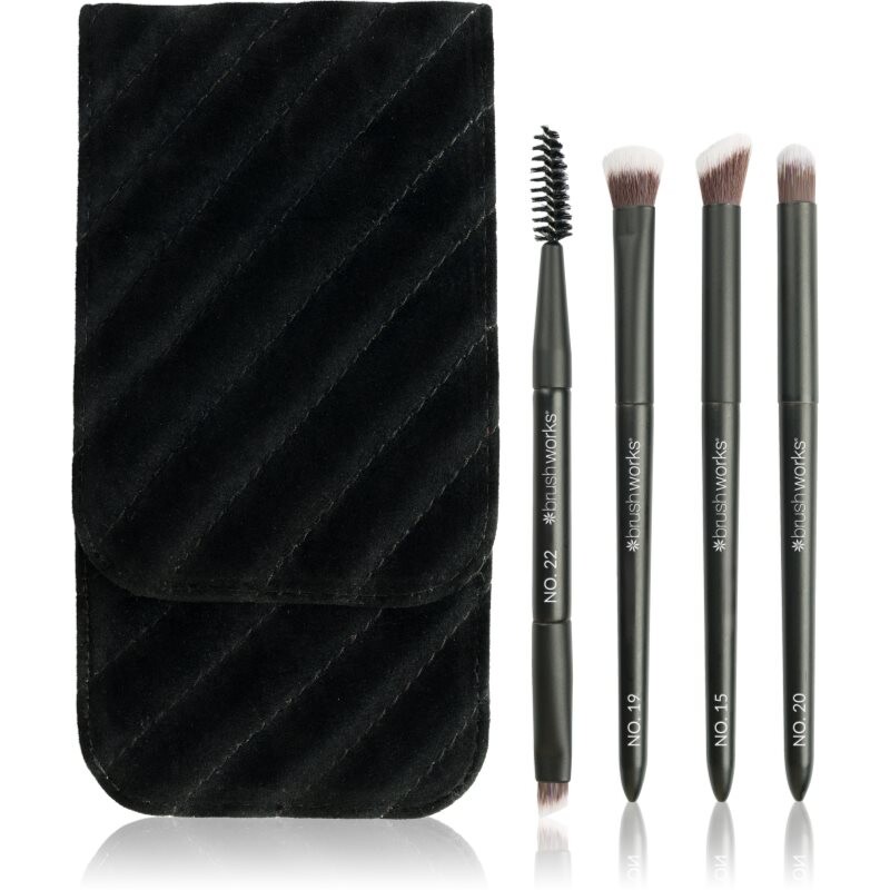 Brushworks Travel Eye Brush Set brush set for travelling