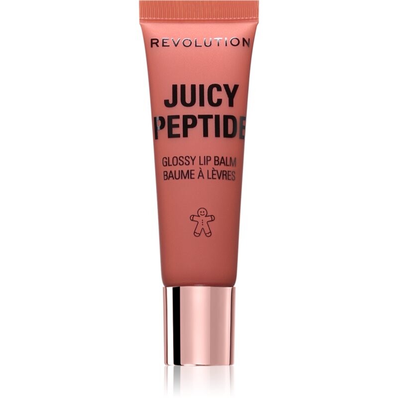 Makeup Revolution Xmas 2025 Juicy Peptide lip balm with peptides shade Gingerbread 8 ml