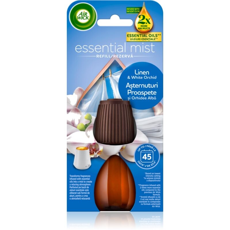 Air Wick Essential Oils Linen & White Orchid refill for aroma diffusers 20 ml