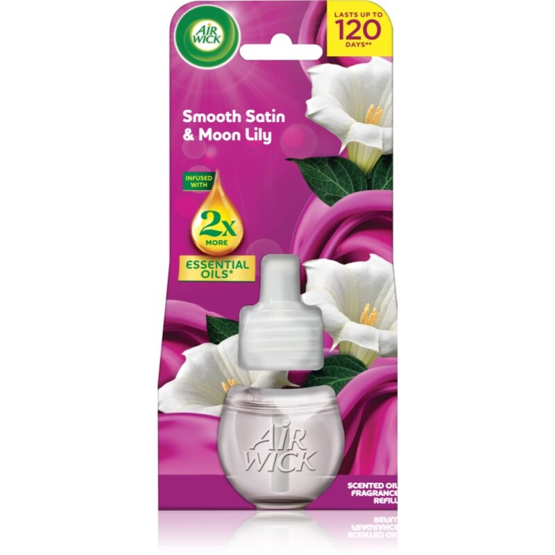 Air Wick Essential Oils Smooth Satin & Moon Lily electric diffuser refill 19 ml
