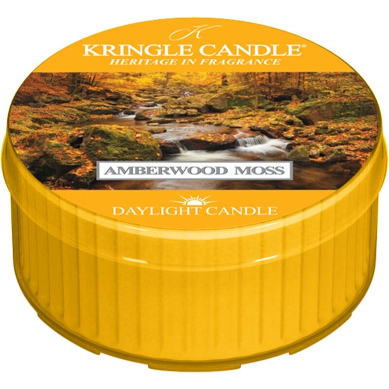 Kringle Candle Amberwood Moss tealight candle 42 g
