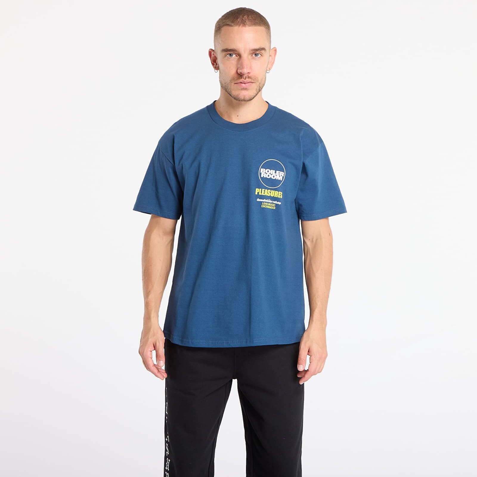 T-shirt PLEASURES Turntable T-Shirt Blue M