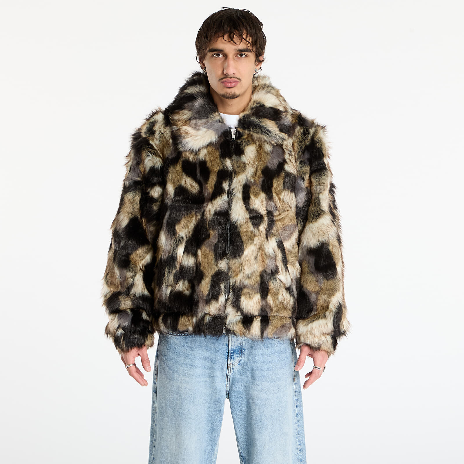 Jacket Patta Faux Fur Patchwork Jacket UNISEX Multi XL