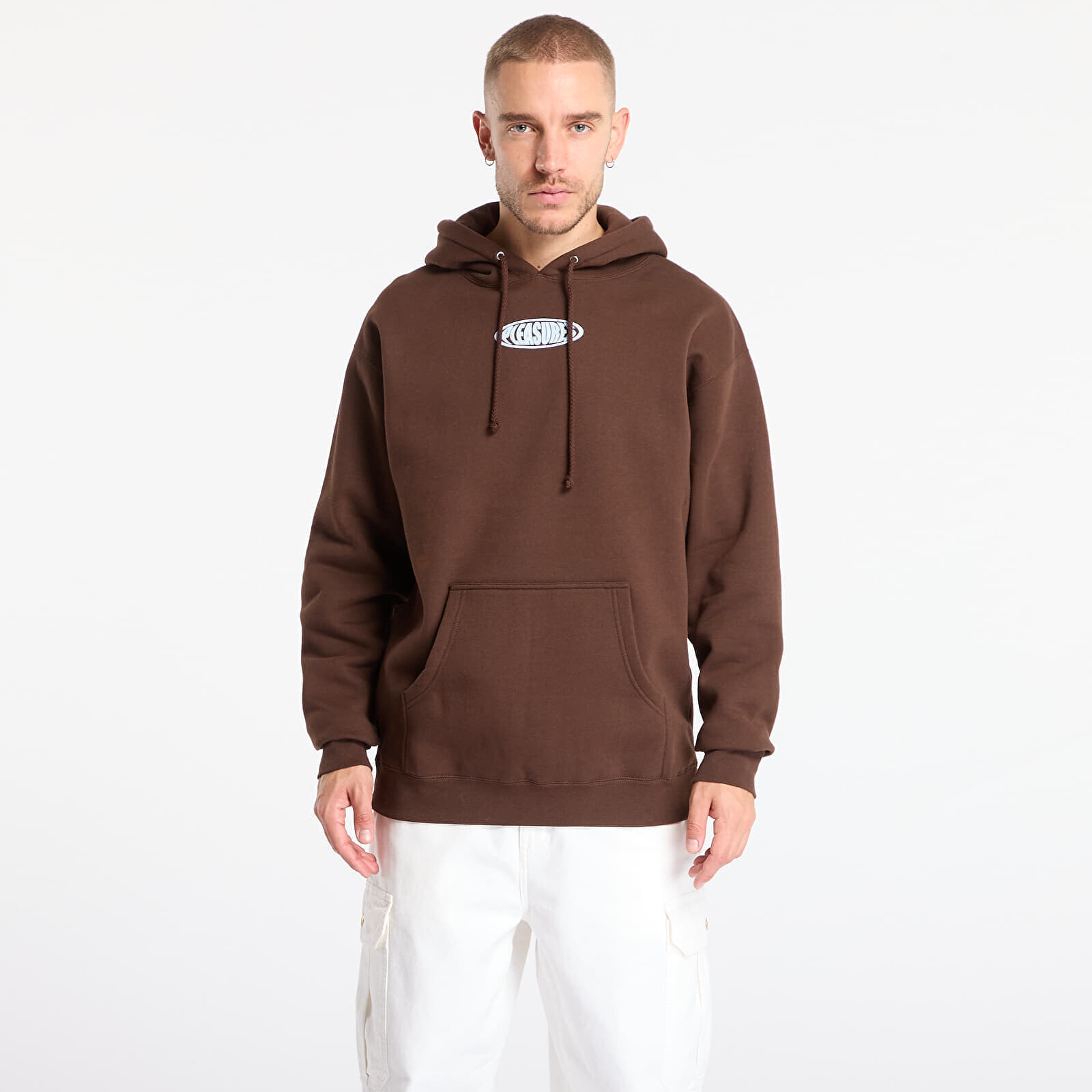 Sweatshirt PLEASURES Overview Hoodie Brown M