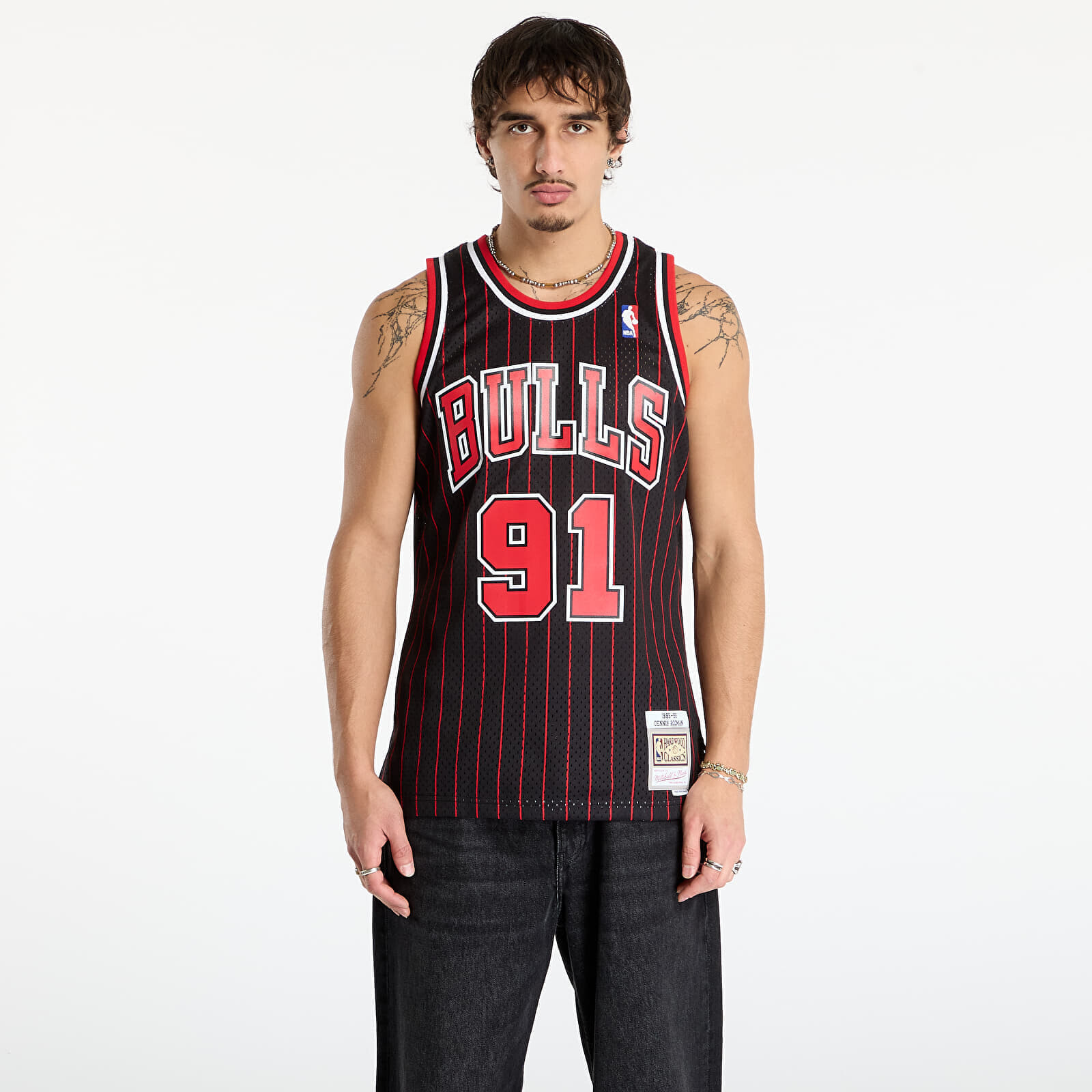 Tank top Mitchell & Ness NBA Swingman Alternate Jersey Bulls 1995 Dennis Rodman Black XL