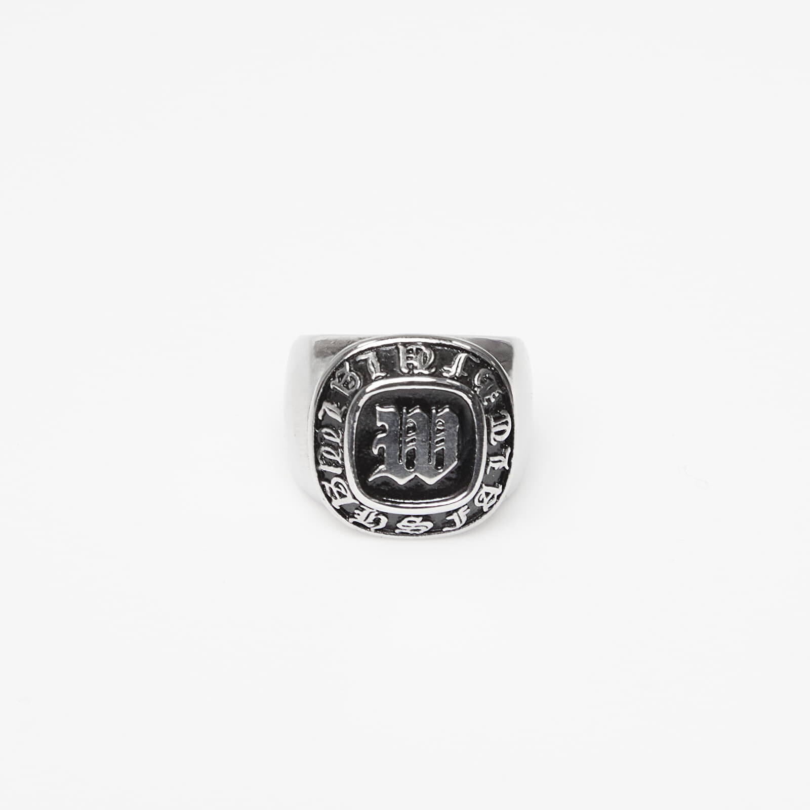Wasted Paris U Champion Signet Ring Silver/ Black 9