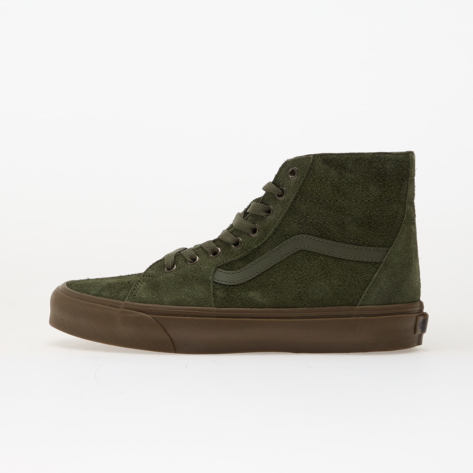 Sneakers Vans SK8-Hi Tapered Hairy Suede Olive/ Gum UK 10.5