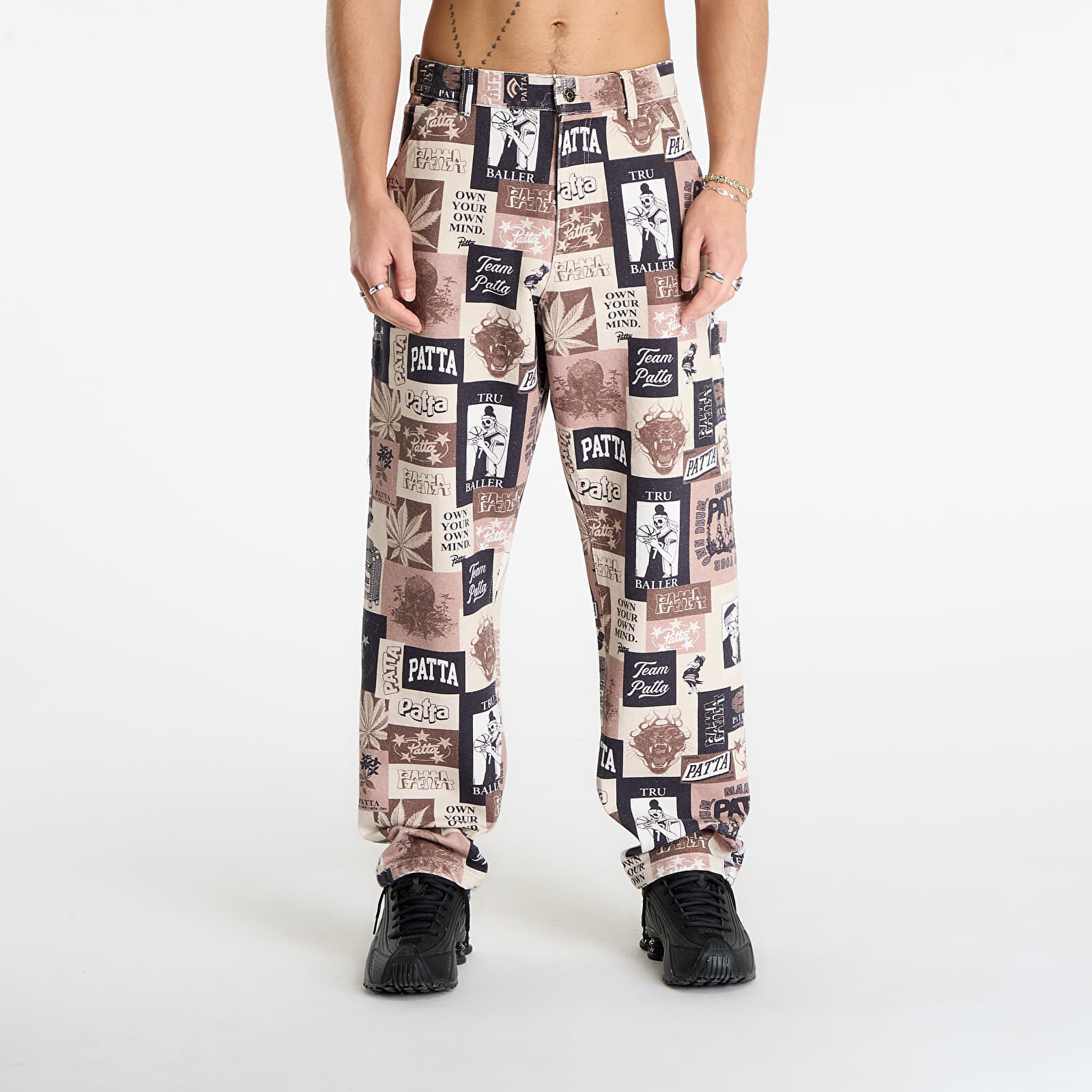 Pants Patta Collage Canvas Pants Multi 32