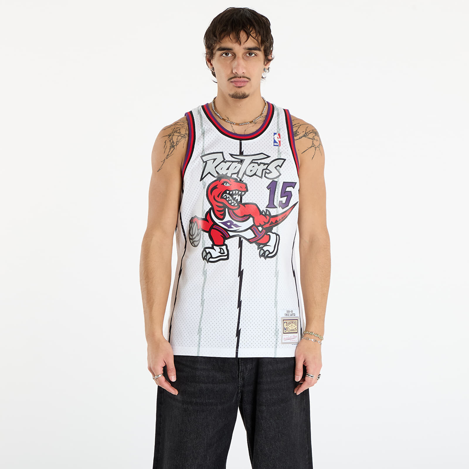 Tank top Mitchell & Ness NBA Swingman Home Jersey Raptors 1998 Vince Carter White L