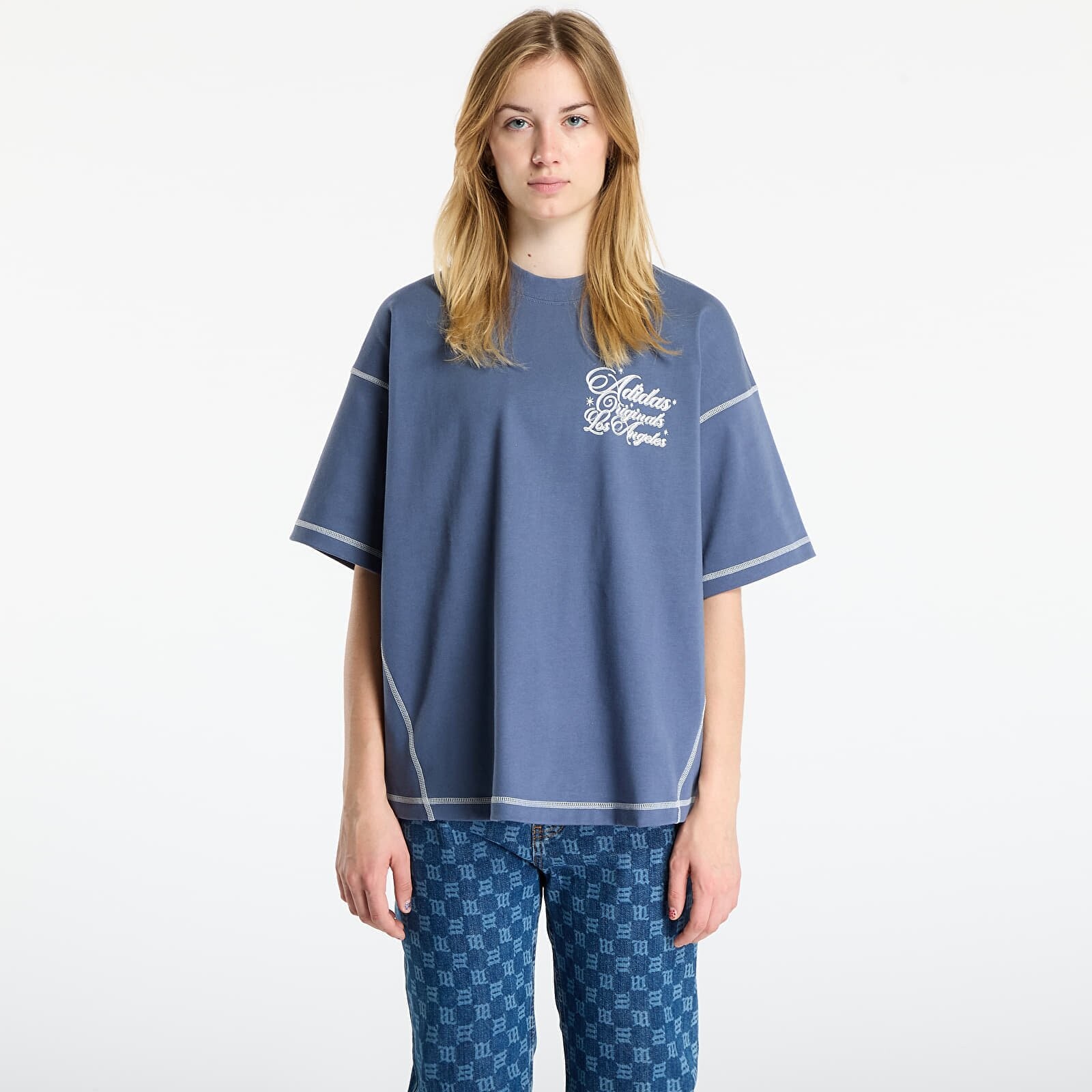 T-shirt adidas x LA Originals Wilshire SS T-Shirt Preloved Ink L