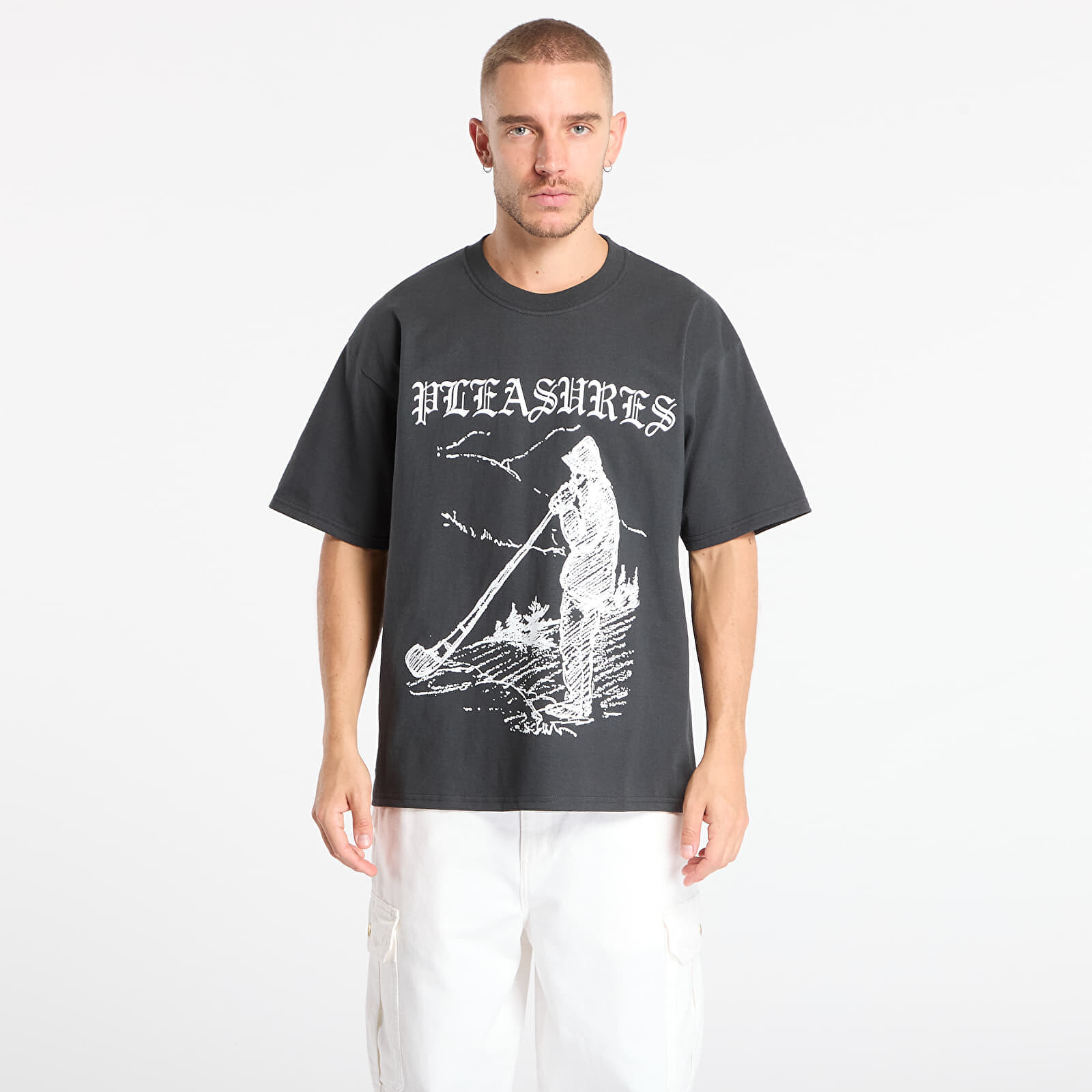 T-shirt PLEASURES Pipe T-Shirt Vintage Black XL