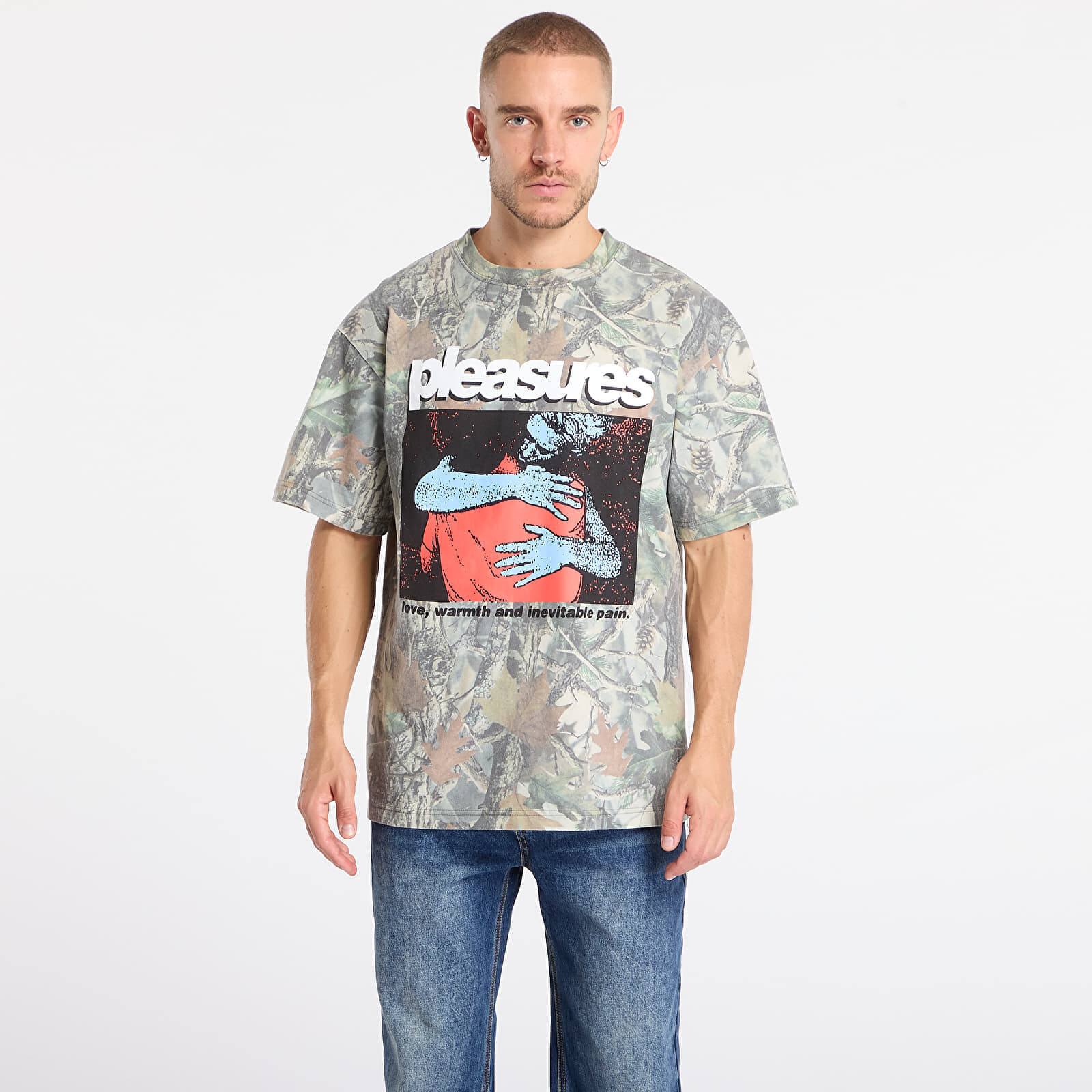 T-shirt PLEASURES Embrace T-Shirt Camo M