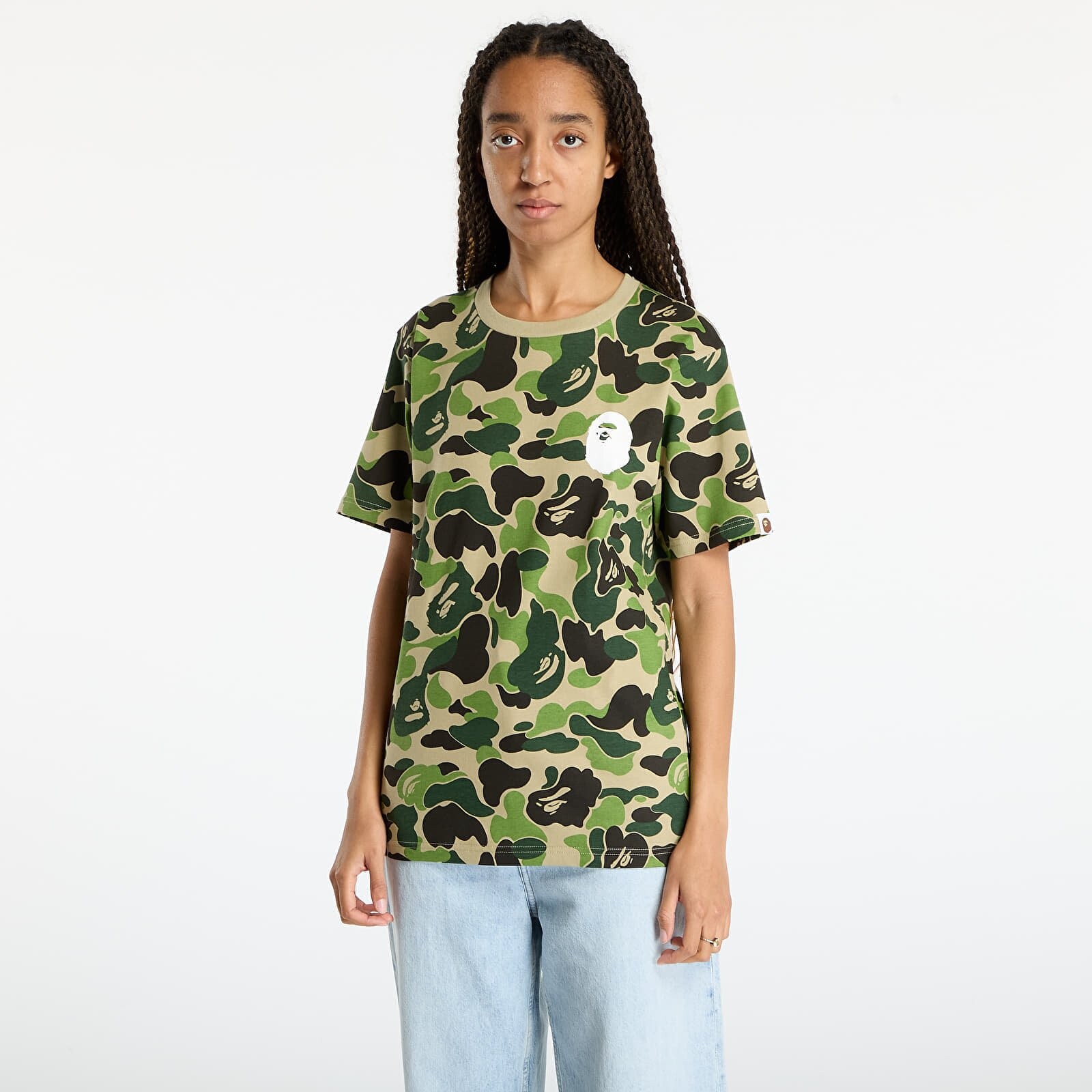 T-shirt A BATHING APE Abc Camo Asnka Tee UNISEX Green L