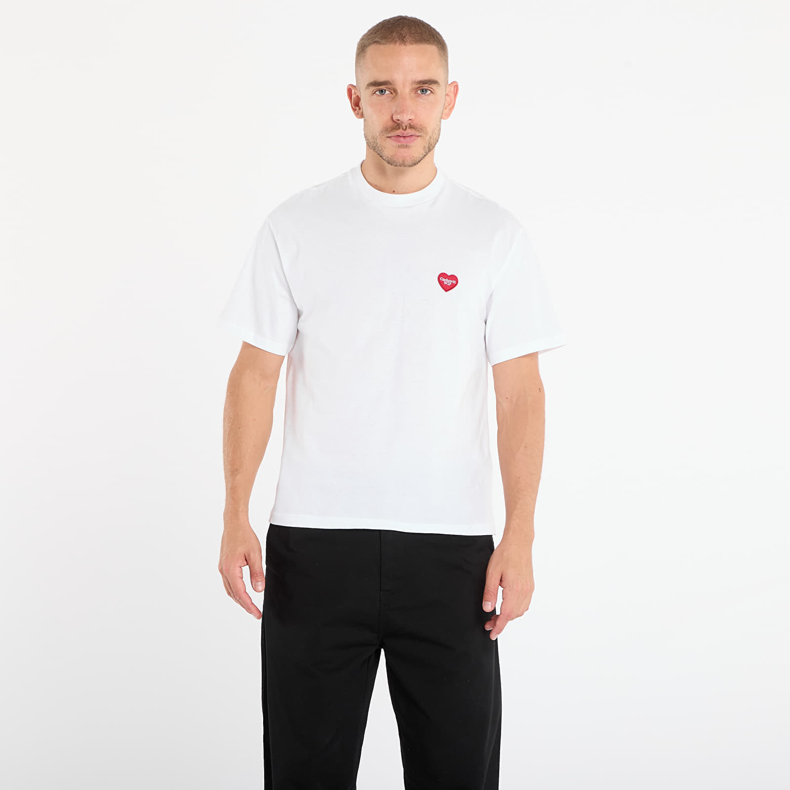 T-shirt Carhartt WIP W' S/S Heart Patch T-Shirt UNISEX White/ Red S