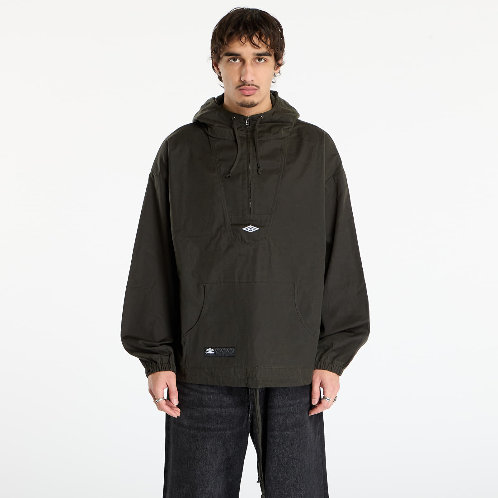 Jacket Umbro Masked Waxed Anorak Dark Olive S