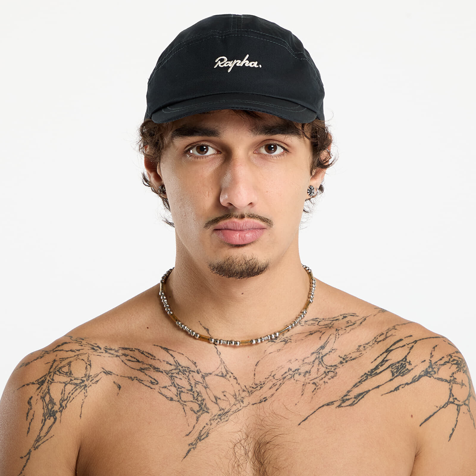 Cap Rapha Logo Cap Black/ White Universal