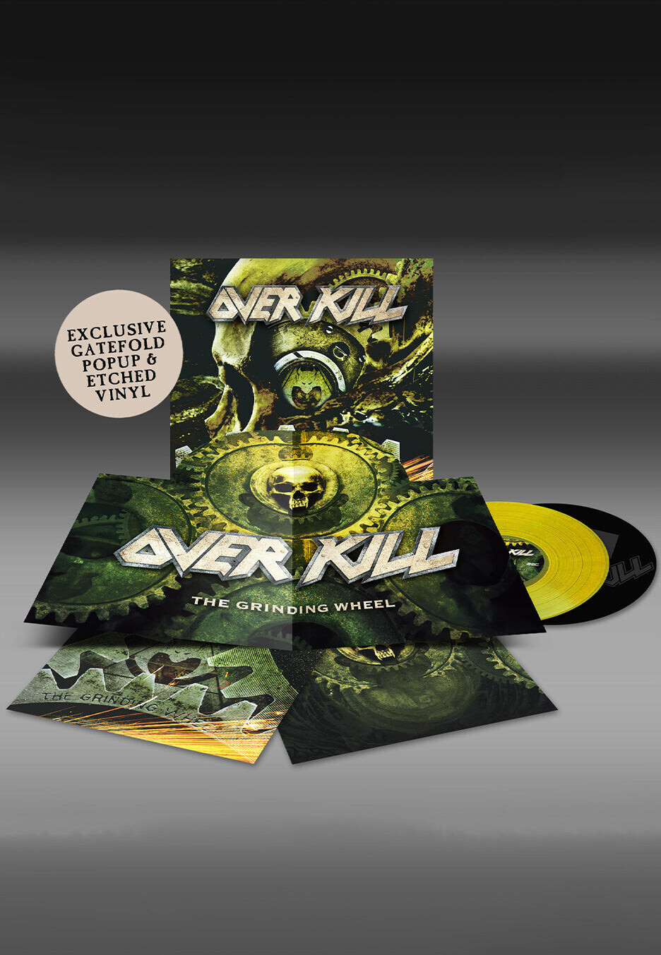 Overkill - The Grinding Wheel Ltd. Yellow - Colored 2 PopUp Vinyl