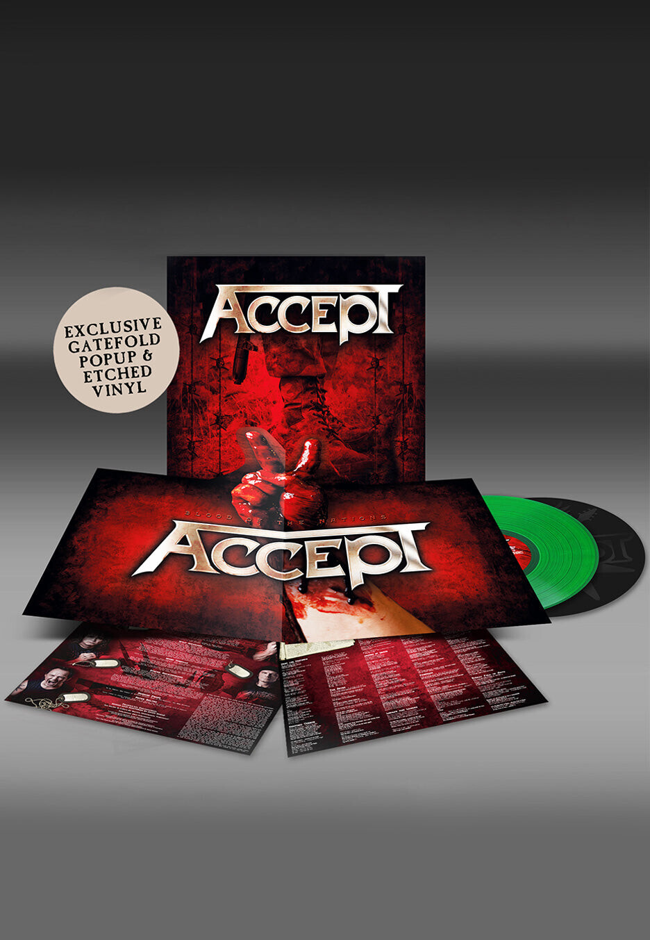 Accept - Blood Of The Nations Ltd. Green - Colored 2 PopUp Vinyl
