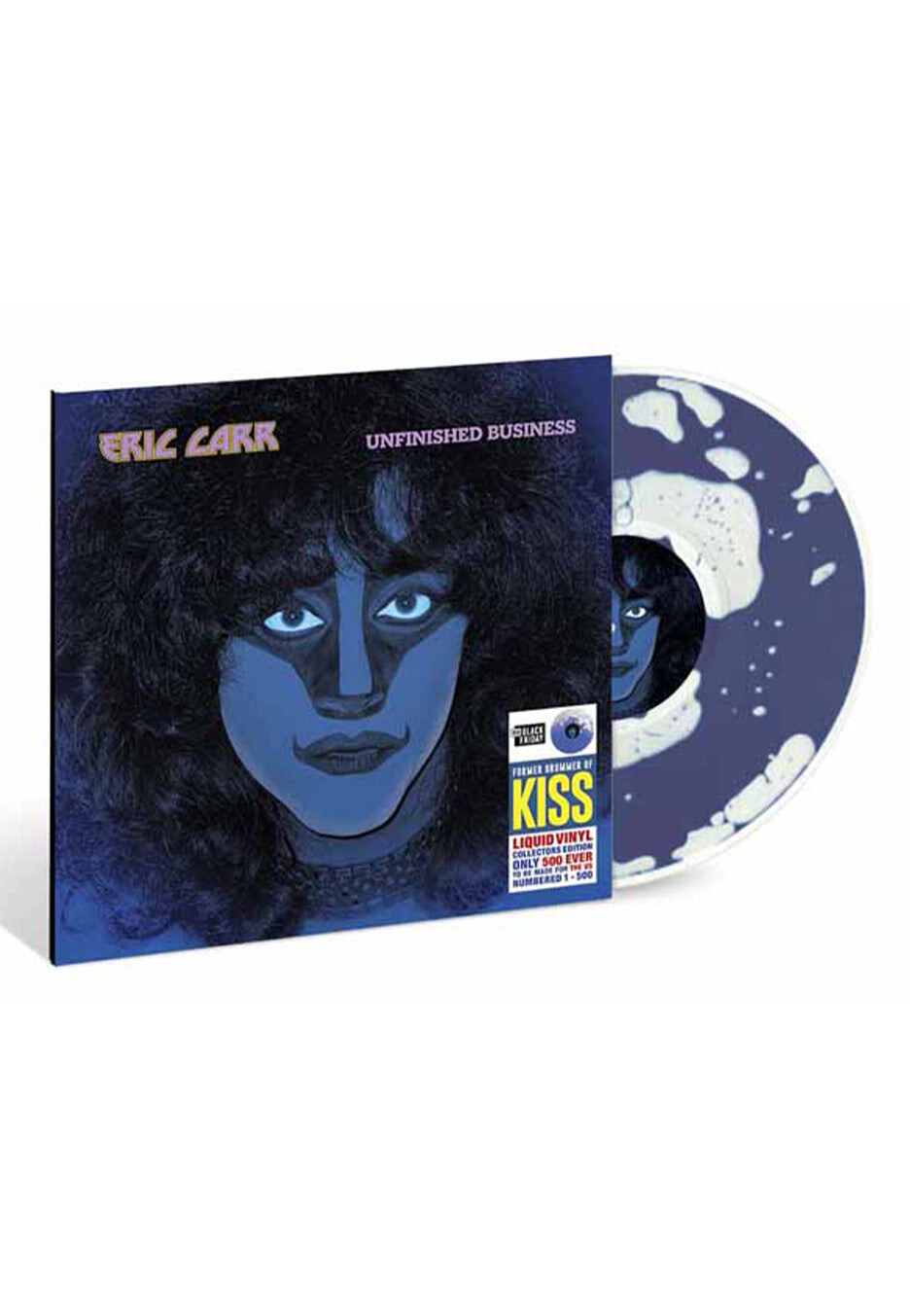 Eric Carr - Unfinished Business Ltd. Dark Blue - Liquid Vinyl