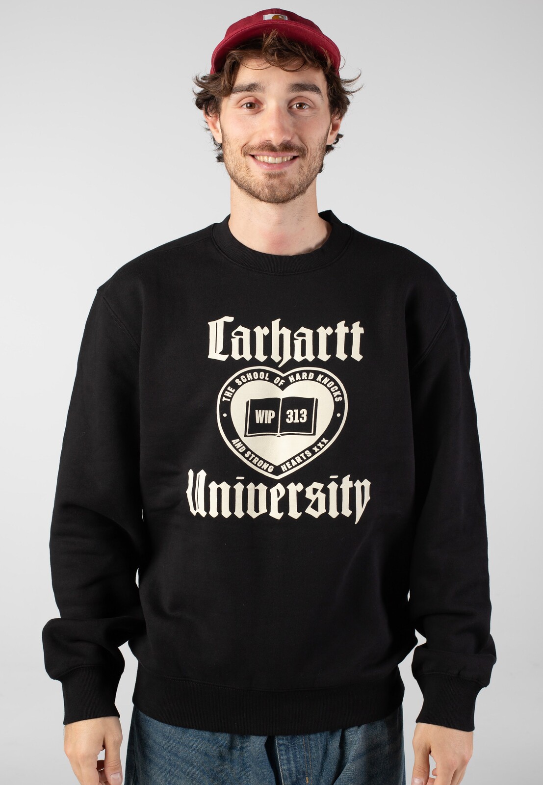 Carhartt WIP - Schooling Black - Sweater - black - L - 100% Cotton,Sweat