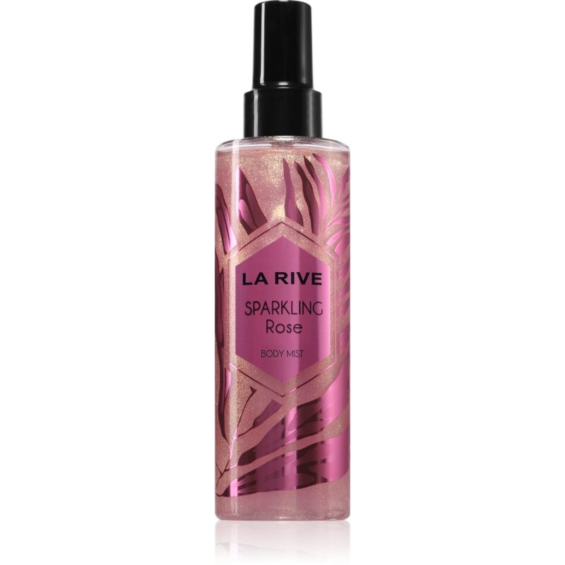 La Rive Sparkling Rose body mist with glitter for women 200 ml