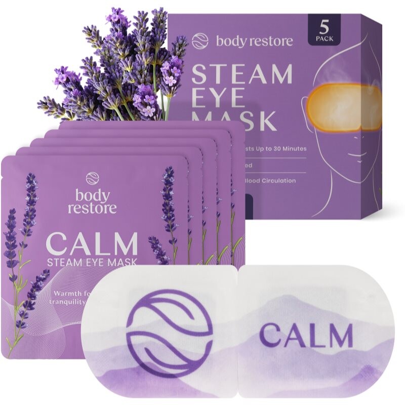 Body Restore Steam Eye Mask Lavender eye contour mask with lavender fragrance 5 pc