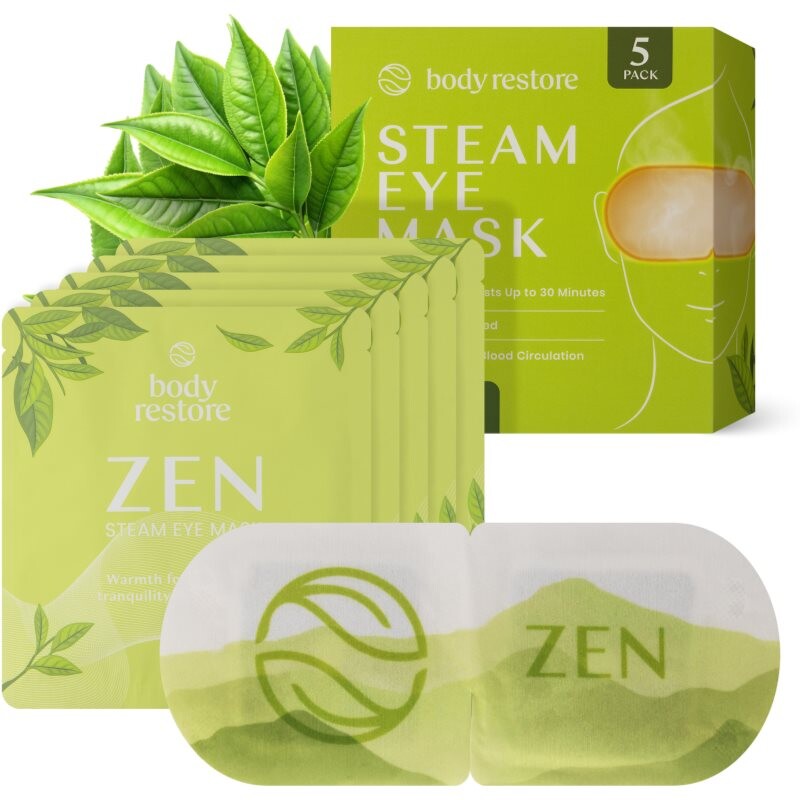 Body Restore Steam Eye Mask Green Tea eye contour mask 5 pc