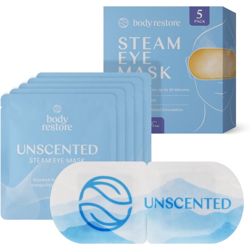 Body Restore Steam Eye Mask Unscented eye contour mask fragrance-free 5 pc