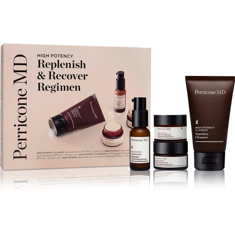 Perricone MD High Potency Replenish & Recover Regimen gift set for hydrating and firming skin