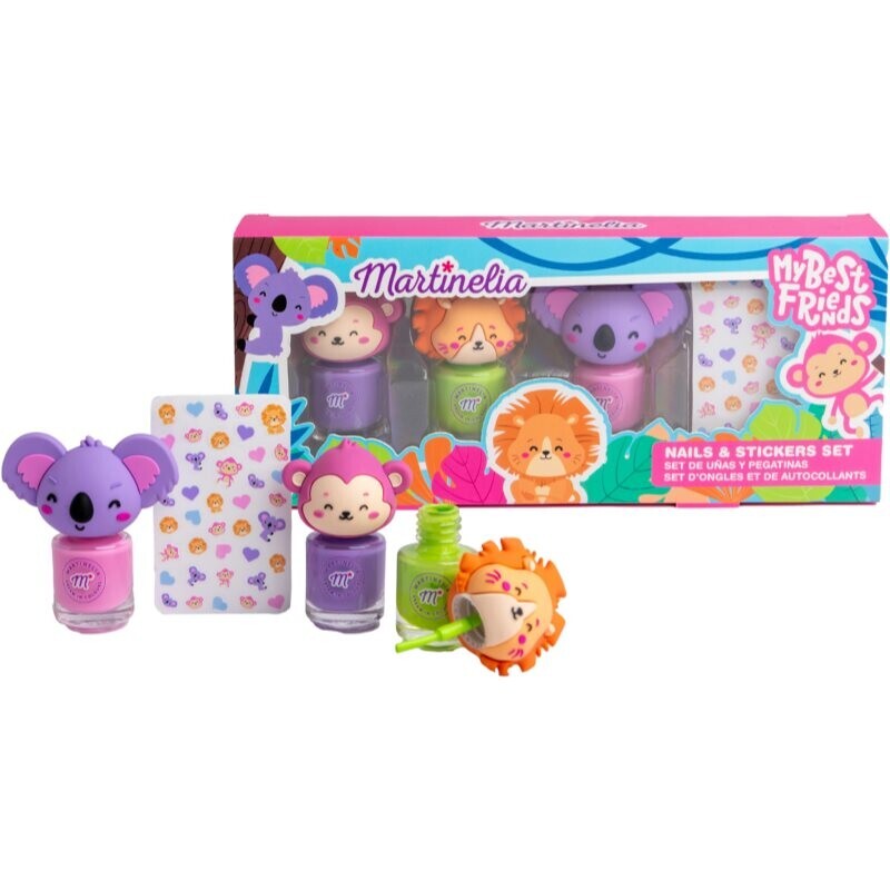 Martinelia My Best Friends Nails & Stickers Set set for children