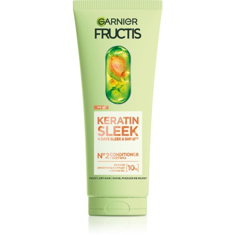 Garnier Fructis Keratin Sleek keratin conditioner for shiny and soft hair 200 ml