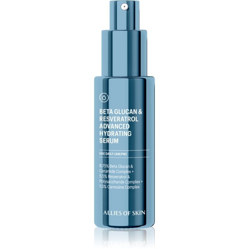 Allies of Skin Beta Glucan & Resveratrol Advanced Hydrating Serum intensely hydrating serum 30 ml