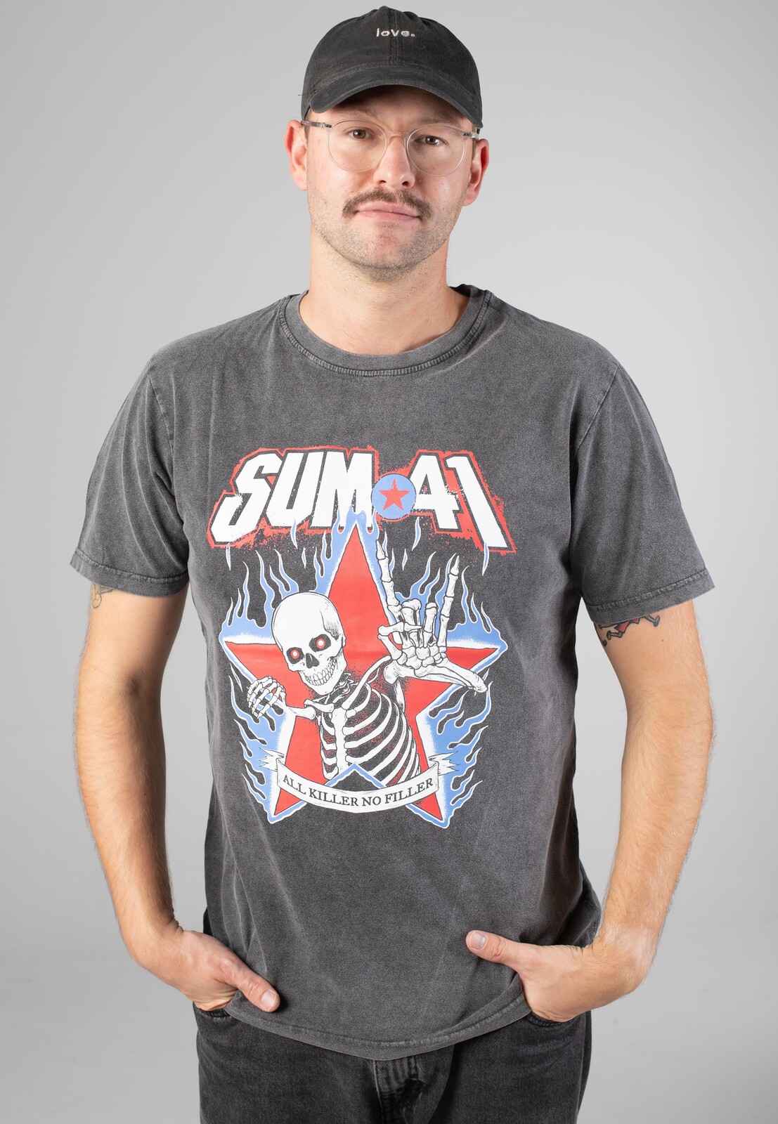 Sum 41 - All Killer No Filler Tracklist - T-Shirt - grey - L - Jersey